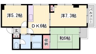 ロイヤルコーポ伊保２の物件間取画像